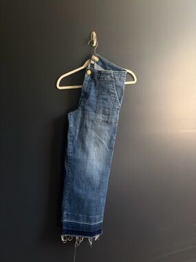 Kut from the Kloth Washed Blue Wide-Leg Jeans